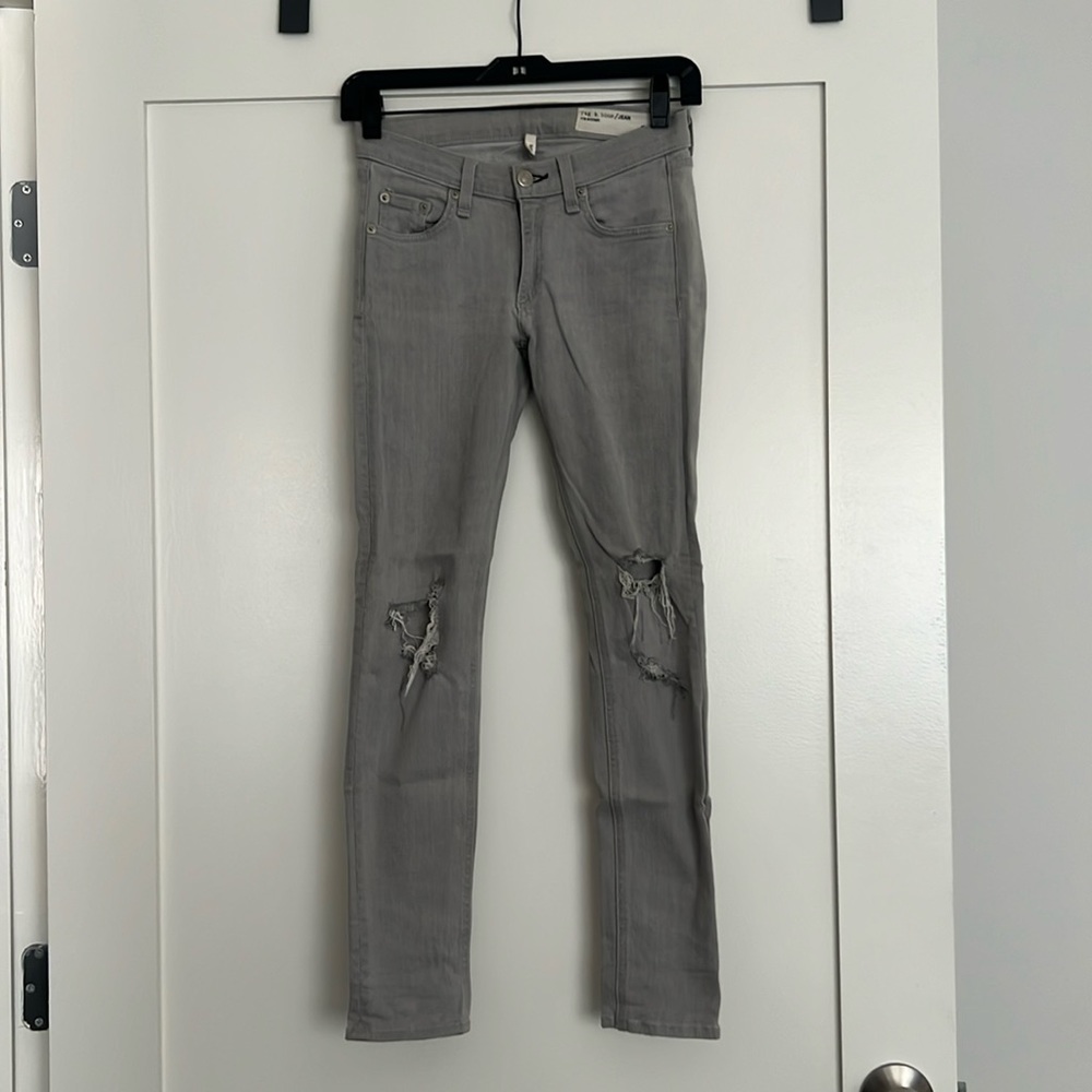 Rag & Bone for Intermix Distressed Skinny Jeans